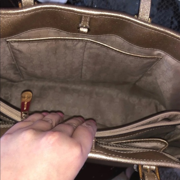 Gold Michael Kors Purse - Picture 8 of 8